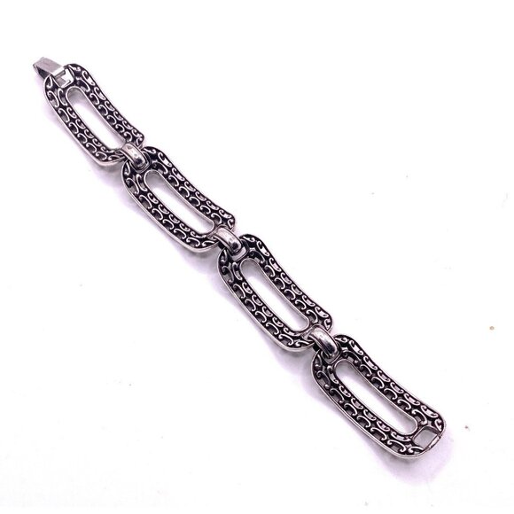 Brighton Seville Gold Silver Plated Link Retired Bracelet 7.5 Inch - Picture 4 of 4